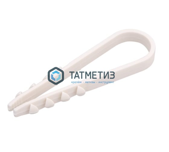 Дюбель-хомут для кабеля нейлон 19-25 бел.  (100 шт/уп)  RD -  магазин «ТАТМЕТИЗ»