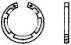 DIN 984 Кольцо стопорное пружинное внутреннее с лапками для отверстия
