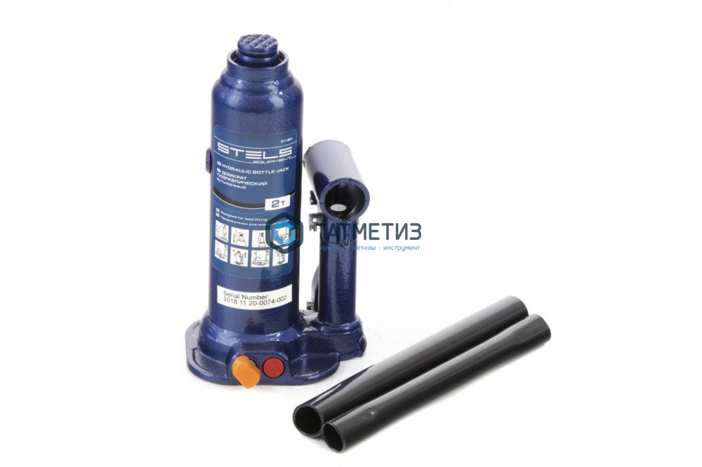 Домкрат гидравлический бутылочный, 2 т, h подъема 178–338 мм// Stels -  магазин крепежа  «ТАТМЕТИЗ»