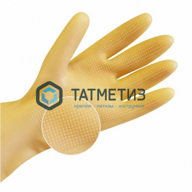 Перчатки латексные сверхпрочные L, Komfi -  магазин крепежа «ТАТМЕТИЗ»