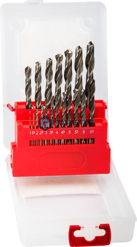 Набор сверл "МЕТ-ВП" по металлу парооксидированных, быстрорежущая сталь, 1-10мм, 19шт ЗУБР Набор сверл "МЕТ-ВП" по металлу парооксидированных, быстрорежущая сталь, 1-10мм, 19шт ЗУБР