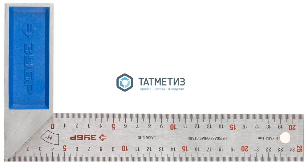 Угольник столярный, 250x 37 мм, нерж.сталь, усиленный, ЗУБР Профессионал -  магазин «ТАТМЕТИЗ»
