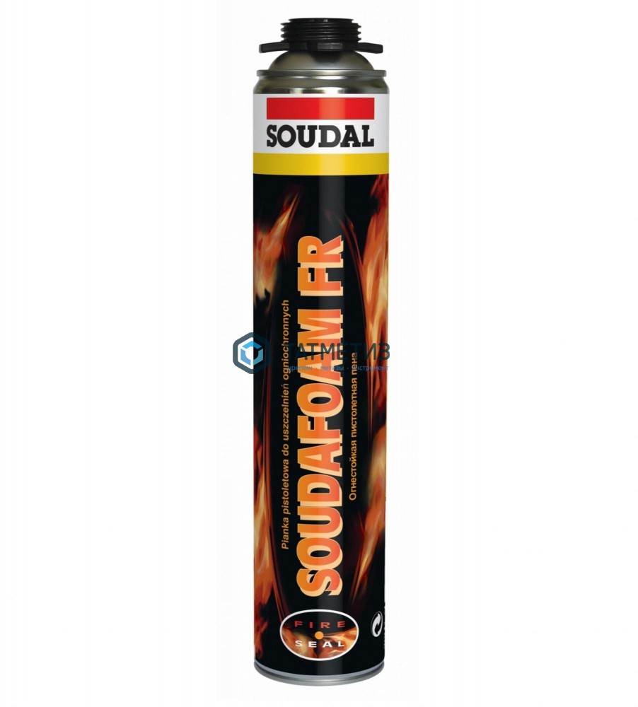 Пена монтажная проф огнестойкая SOUDAL  SOUDAFOAM 1K Gun Firestop 750 мл -  магазин крепежа «ТАТМЕТИЗ»