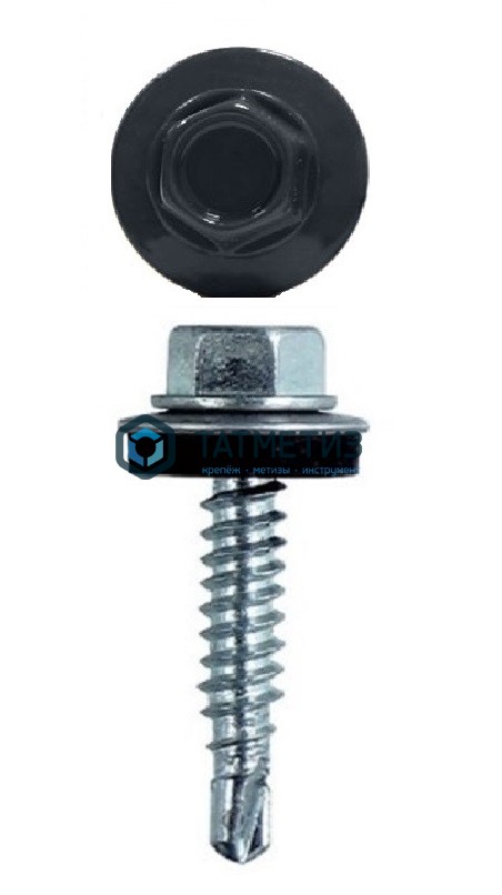 Саморез окраш.кров. 5,5х25 /7024/ (3000 шт/уп) KENNER (Тайвань) -  магазин «ТАТМЕТИЗ»