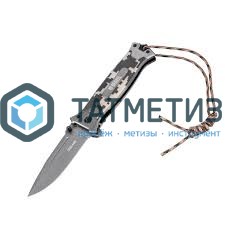 Нож складной, многоцелевой, система Liner-Lock, с накл.G10 прямая рук-ка, стеклобой// Denzel -  магазин крепежа «ТАТМЕТИЗ»