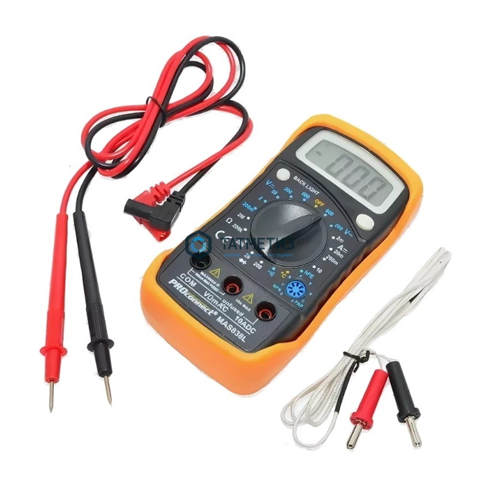 Мультиметр портативный МAS838L (DT858L) PROconnect -  магазин крепежа «ТАТМЕТИЗ»