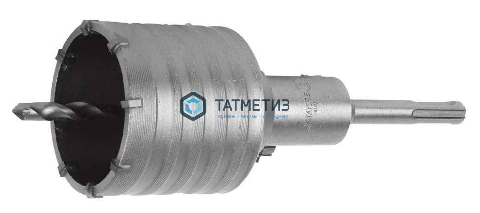 Коронка буровая 80 мм, в сборе, М22, SDS+ // MATRIX Коронка буровая 80 мм, в сборе, М22, SDS+ // MATRIX