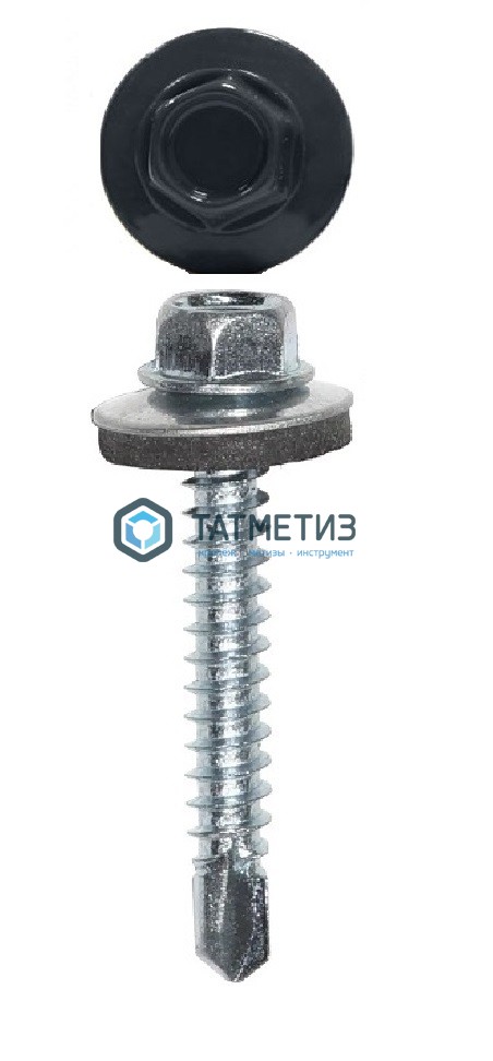 Саморез окраш.кров. 4,8х35 /7024/  (250 шт/уп) HW -  магазин крепежа «ТАТМЕТИЗ»