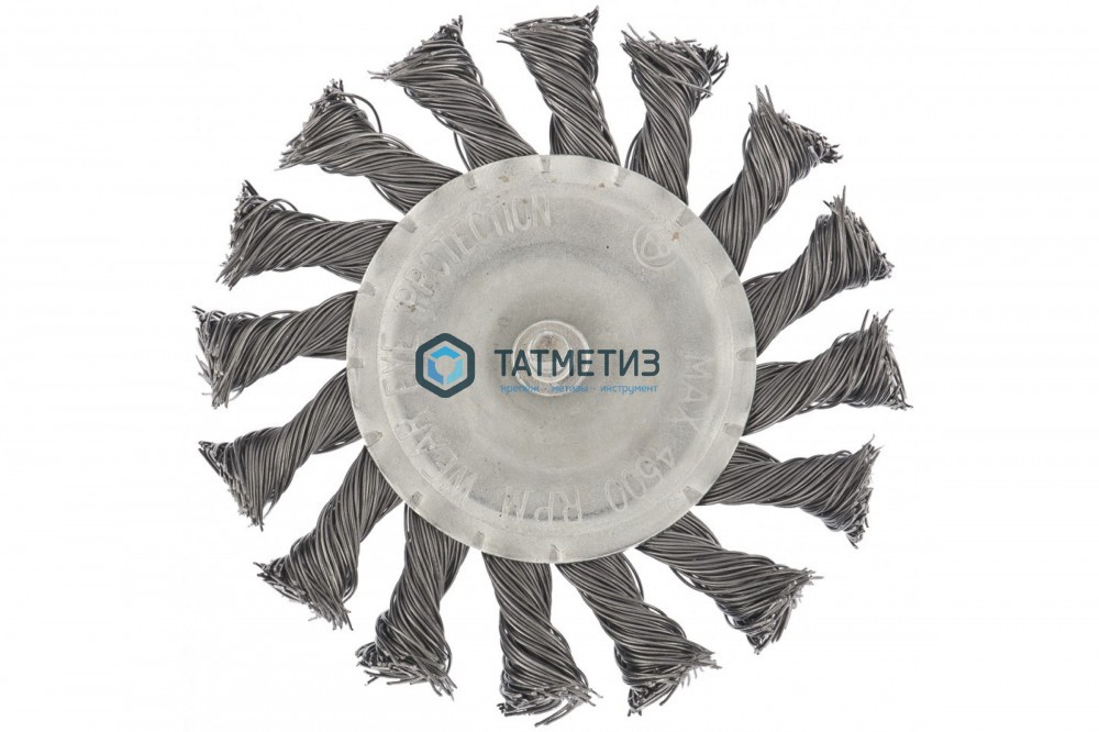Щетка для дрели дисковая 100 мм, крученая металлическая проволока// Matrix -  магазин «ТАТМЕТИЗ»