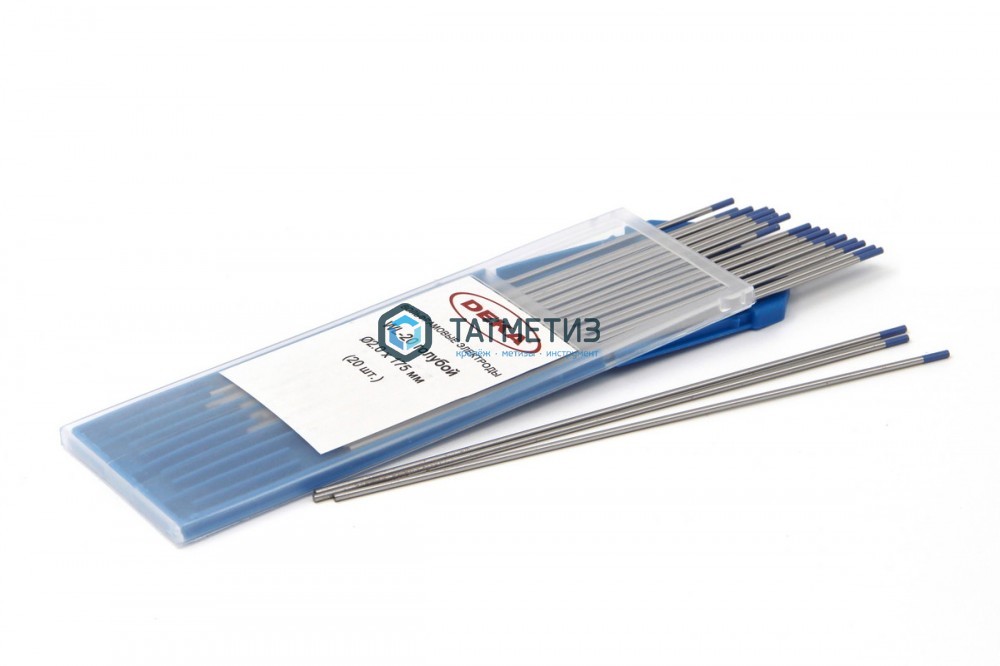 Электроды вольфрамовые WL-20 голубой 2,0 мм (20 шт в уп) DEKA -  магазин «ТАТМЕТИЗ»