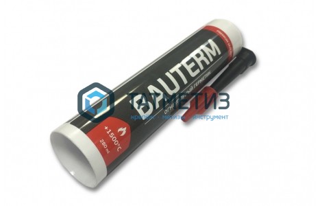 Герметик для печей огнеупорный 1500°С черный силикатный BAUTERM (12 шт/уп)  купить в Набережных Челнах, цены, доставка, харакетристики, фото