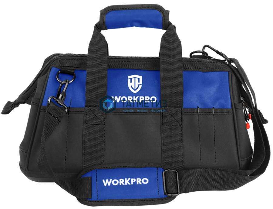 Сумка для инструмента, 21 карман, 420x230x270 мм, 640D, пластик.дно, WORKPRO | «ТАТМЕТИЗ» Сумка для инструмента, 21 карман, 420x230x270 мм, 640D, пластик.дно, WORKPRO - магазин крепежа «ТАТМЕТИЗ»