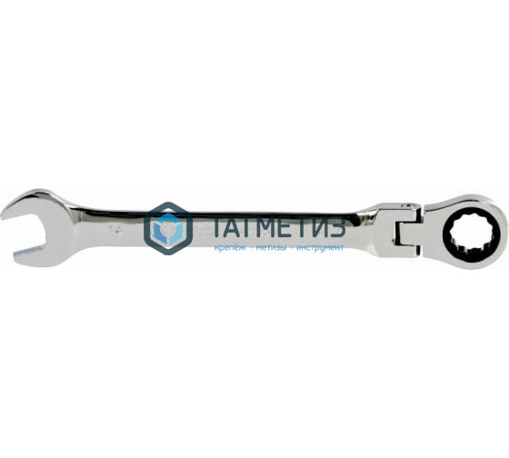 Ключ комбинированный трещоточный, 15мм, CrV, шарнирный, зерк.хром// Matrix -  магазин крепежа  «ТАТМЕТИЗ»
