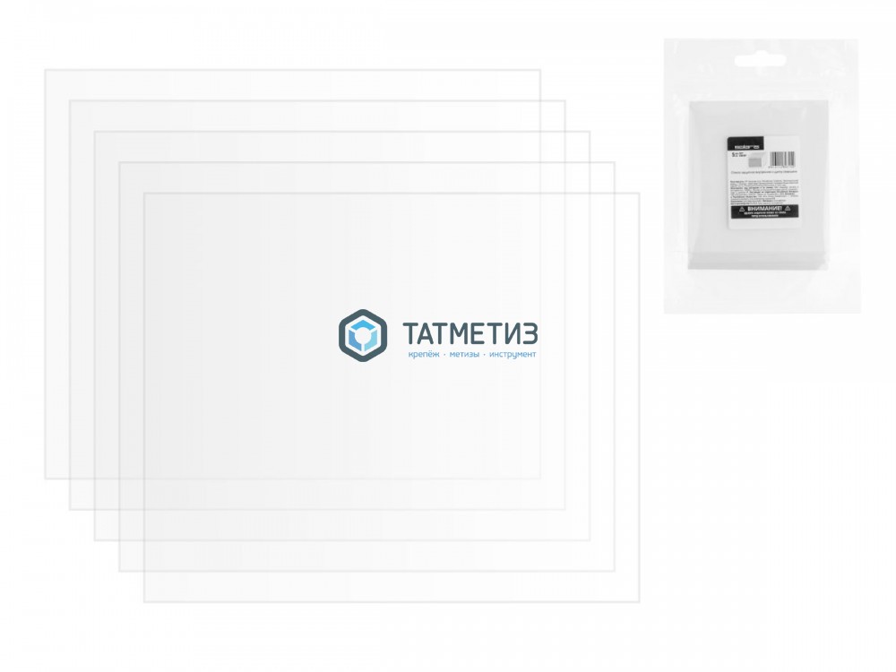 Стекло бесцветное 118х107мм, поликарбонат, SOLARIS -  магазин «ТАТМЕТИЗ»
