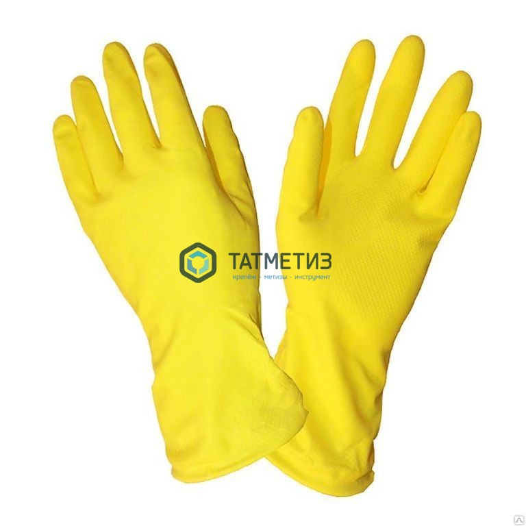 Перчатки резиновые хозяйственные р.7 -  магазин крепежа  «ТАТМЕТИЗ»