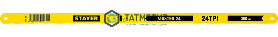 Полотна STAYER для ножовки по металлу односторонние 12x300мм, 24 TPI., 50шт Полотна STAYER для ножовки по металлу односторонние 12x300мм, 24 TPI., 50шт
