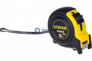 Рулетка STAYER MASTER 5м/19мм, в ударостойком обрезиненном корпусе | «ТАТМЕТИЗ» Рулетка STAYER MASTER 5м/19мм, в ударостойком обрезиненном корпусе - магазин крепежа «ТАТМЕТИЗ»