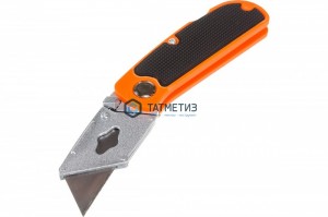 Нож складной, трапециевидное лезвие 18 мм, пластиковая двухкомп рукоятка, 5 лезв.// Sparta -  магазин крепежа «ТАТМЕТИЗ»
