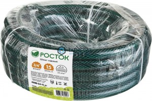 Шланг РОСТОК КЛАССИК поливочный, 10 атм., армированный, 3-х слойный, 3/4"x15м | «ТАТМЕТИЗ» Шланг РОСТОК КЛАССИК поливочный, 10 атм., армированный, 3-х слойный, 3/4"x15м - магазин крепежа «ТАТМЕТИЗ»