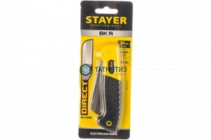 Нож монтерский, складной, прямое лезвие, STAYER Professional SK-R -  магазин крепежа «ТАТМЕТИЗ»