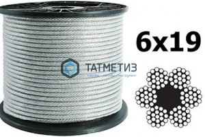 Трос  стальной оц.12 мм DIN 3060  (100 м/бух)  МКТ / ТК -  магазин крепежа «ТАТМЕТИЗ»