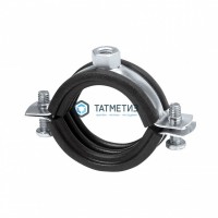 Хомут ВЫСОКОЙ нагрузки  39-46 мм (1 1/4") сантехнический, с гайкой М12 -  магазин крепежа «ТАТМЕТИЗ»