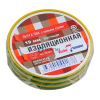 Изолента 19 мм х 20 м, ПВХ полосатая желто-зеленая Klebebander | «ТАТМЕТИЗ» Изолента 19 мм х 20 м, ПВХ полосатая желто-зеленая Klebebander - магазин крепежа «ТАТМЕТИЗ»