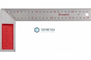 Угольник стальной, 250 мм, градуировка // Matrix | «ТАТМЕТИЗ» Угольник стальной, 250 мм, градуировка // Matrix - магазин крепежа «ТАТМЕТИЗ»