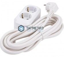 Удлинитель бытовой 2х3м с/з 16А, IP20, ПВС 3х1,5 UNIVersal E-302А -  магазин крепежа «ТАТМЕТИЗ»