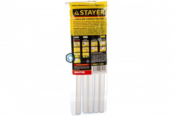 Стержни STAYER Universal для клеевого пистолета, прозр., унив., d 11 мм х 200 мм 6 шт (125 г) -  магазин крепежа «ТАТМЕТИЗ»