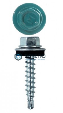 Саморез окраш.кров. 4,8х29 /5021/ (250 шт/уп) ТК морская волна -  магазин крепежа «ТАТМЕТИЗ»