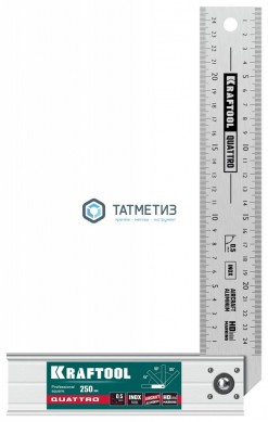 Угольник KRAFTOOL QUATTRO, 250 мм, 4 положения, складной столярный -  магазин крепежа «ТАТМЕТИЗ»