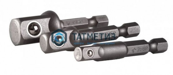 Набор адаптеров для торцовых головок 1/4", 1/2", 3/8",  65 мм, 3 предмета KRAFTOOL "EXPERT" -  магазин крепежа «ТАТМЕТИЗ»