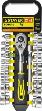 Набор торцовых головок 21 предм STAYER RSS 21M -  магазин крепежа «ТАТМЕТИЗ»