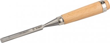 Стамеска-долото 12 мм, ЗУБР "ЭКСПЕРТ" с деревянной ручкой, хромованадиевая -  магазин крепежа  «ТАТМЕТИЗ»