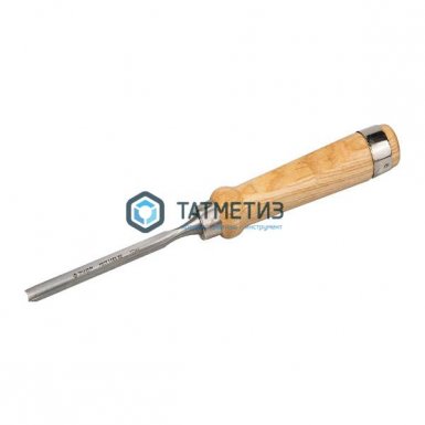 Стамеска-долото ЗУБР "ЭКСПЕРТ" полукруглая с деревянной ручкой, хромованадиевая сталь, 10мм -  магазин крепежа  «ТАТМЕТИЗ»
