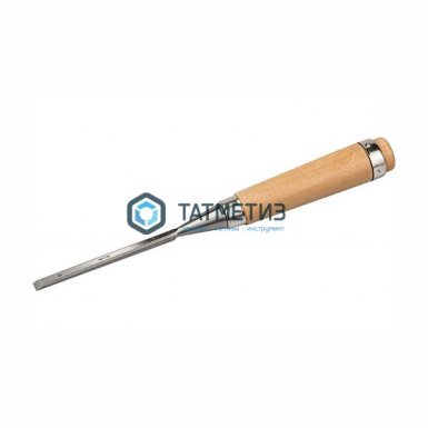Стамеска-долото  8 мм, ЗУБР "ЭКСПЕРТ" с деревянной ручкой, хромованадиевая -  магазин крепежа  «ТАТМЕТИЗ»