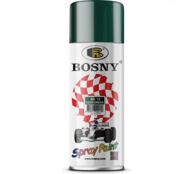 Краска аэроз. BOSNY 520 мл. №013  ТЕМНО-ЗЕЛЕНАЯ -  магазин крепежа «ТАТМЕТИЗ»