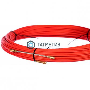 Протяжка кабельная REXANT (мини УЗК в бухте), стеклопруток, d=3,5 мм 50 м, красная -  магазин крепежа  «ТАТМЕТИЗ»