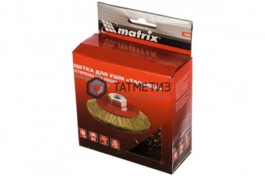 Щетка для УШМ тарелка 100 мм, М14, металлическая// MATRIX -  магазин крепежа  «ТАТМЕТИЗ»