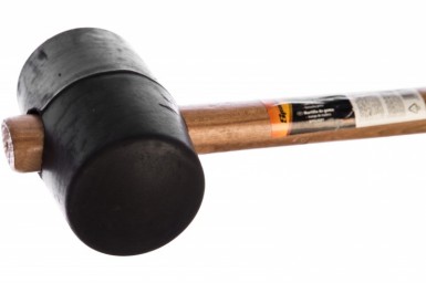 Киянка резиновая 680 г, черная резина, деревянная ручка// SPARTA -  магазин крепежа  «ТАТМЕТИЗ»