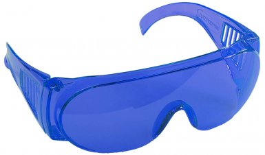 Очки STAYER "STANDARD" защитные, поликарбонатная монолинза с боковой вентиляцией, голубые -  магазин крепежа  «ТАТМЕТИЗ»