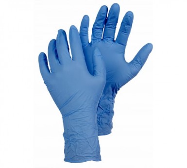 Перчатки нитриловые текстурированные на пальцах "Стандарт"  XL, 100 шт в коробке/10 -  магазин крепежа  «ТАТМЕТИЗ»