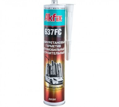 Полиуретановый герметик Akfix 637FC БЕЛЫЙ, быстросохнущий 310мл (12) -  магазин крепежа «ТАТМЕТИЗ»