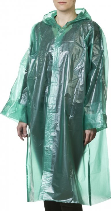 Плащ-дождевик STAYER 11610, полиэтиленовый, зеленый цвет, универсальный размер S-XL -  магазин «ТАТМЕТИЗ»