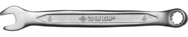 Ключ комбинированный  6мм CrV, ЗУБР "МАСТЕР", хром -  магазин крепежа  «ТАТМЕТИЗ»