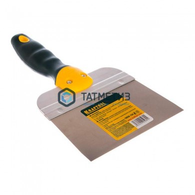 Шпатель 150 мм, KRAFTOOL с двухкомпонентной ручкой, нержавеющее полотно | «ТАТМЕТИЗ» Шпатель 150 мм, KRAFTOOL с двухкомпонентной ручкой, нержавеющее полотно - магазин крепежа «ТАТМЕТИЗ»