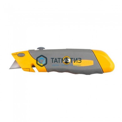 Нож металлический с запасными трапециевидными лезвиями в комлекте 10шт STAYER "PROFI" -  магазин крепежа «ТАТМЕТИЗ»