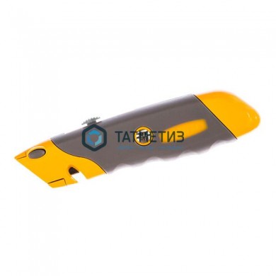 Нож металлический с запасными трапециевидными лезвиями в комлекте 10шт STAYER "PROFI" -  магазин крепежа «ТАТМЕТИЗ»