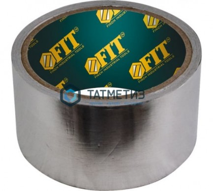 Лента алюминиевая клейкая, 50 мм х 10 м FIT -  магазин крепежа «ТАТМЕТИЗ»